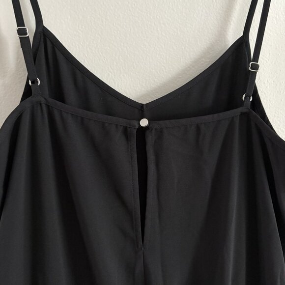 Banana Republic Women 6 Black V-Neck Spaghetti Straps Drapey Jogger Jumpsuit - Picture 14 of 14